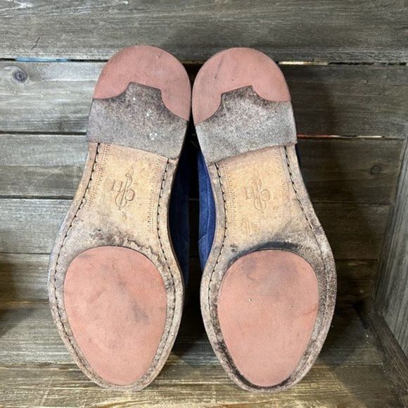 Mens Cole Haan South St Blue Suede Plain Toe Dress Derby Shoes Size 10 M‎ GUC - Picture 5 of 6